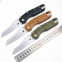 Microtechnology MSI Bearing Folding M390 High Hardness CNC Camping Wilderness Survival Sharp Portable EDC Knife