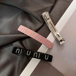 Braçadeiras metal de alta qualidade clipe moda moda moda lateral jóias designer clássico cor de cabelo rosa