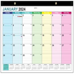Skrivbordskalender 2024.1-2025.6 vägg hängande kalender stor vecka varje månad årlig planerare skrivbord schema för att göra list agenda arrangör