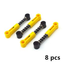 MOC Steering Ball Axle Shock Absorber with Spring Compatible Car Wheel Hub Holder Gear Building Blocks Technical Leduo Bricks