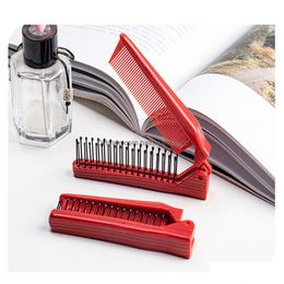 Hair Brushes Professional Antistatic Fold Tail Salon Folding Combs Hairdressing Brush Care Combing Sile Eufgp Fast Drop Delivery Produ Dhkil