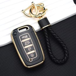 TPU Shell Fob Keychain Car Key Cover Case For Kia Forte Rio 3 K2 K3 K5 Sportage For Hyundai IX35 Sonata 8 Sorento Optima Forte