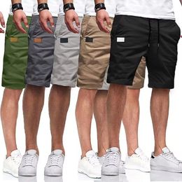 Mens Fashion Hip Hop Shorts Summer Cotton Casual Capris Running Sports Shorts Street Pants High Quality Straight Leg Pants 240524