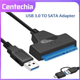 USB SATA 3 Cable Sata To USB 3.0 Adapter Computer Cables Connectors Sata To Type C Cable Support 2.5 Inches Ssd UP To 6 Gbps