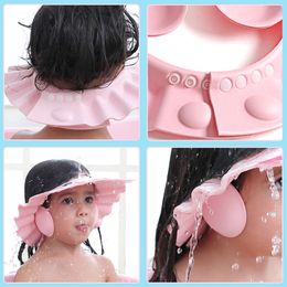 3PCS Baby Adjustable Hair Wash Hat for Newborn Infant Ear Protection Safe Children Kids Shampoo Shield Bath Head Cover 0a3c6d