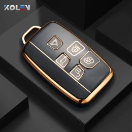 TPU Car Remote Key Case Cover Shell For Land Rover Range Rover Sport Evoque Freelander Velar Discovery 4 Jaguar XE XJ XF Guitar