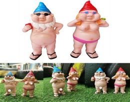 Garden GoblinArt Decoration Naked Man Women Gnomes for Yard Outdoor Resin Ornaments Home Indoor Statue Crafts Decor 2109294397526