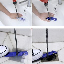 5M Pipe Dredging Tool Spring Pipe Sewer Pipe Unblocker Bathroom Kitchen Drain Cleaner Sinks Basin Pipeline Clogged Remover Tools