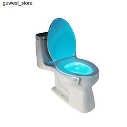 Night Lights PIR motion sensor toilet seat LED night light 8-color variable infrared sensing new toilet bowl light S2452410