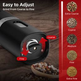 Electric Pepper Grinder Pepper And See Salt Grinder Kitchen Spice Salt Pepper Grinder Tools Spice Grain Pulverizer For Cooking