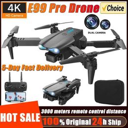 Drones Intelligent Uav E99 Pro Drone Professional Wide Angle RC Drone HD 4K Camera Mode Foldable Helicopter Four Helicopter Drone Childrens Gift Toy S24525