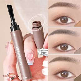 Waterproof Eyebrow Dyeing Cream Pencil with Brush Natural Lasting Non-smudge Brown Grey Setting Dye Eye Brow Pen Makeup Cosmetic