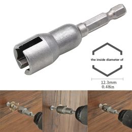 Power Wing Nut Driver Set,Slot nuts Drill Bit Socket Wrenches Tools Set,1/4 Hex Shank Drills Bits for Panel screws eye hook bolt