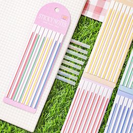 5 Sets Creative Transparent PET Memo Pad Sticky Notes Planner Sticker Notepad School Supplies Students Stationery
