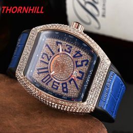 Top quality classic man Leather watch automatic watches male clock Fashion diamonds designer wristwatches 287h