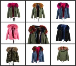New Fashion Ladies Luxury High Quality Real Collar Coat with Fox Fur Hood Warm Winter Jacket Lining Parka Long Top7779987