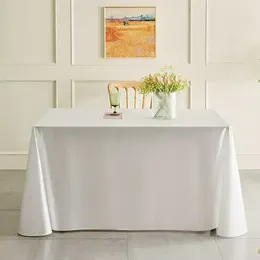 Table Cloth Meeting Rectangular Pure Colour Light Luxury White Ins Typhoon Dessert Layout Gray22