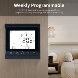 Tuya Smart Life WiFi Room Thermostat Electric Floor/Water Heating/Water Gas Boiler Temperature Controller for Alice Alexa Google