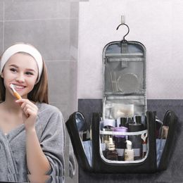 Cosmetic Bags Hanging Makeup Bag Women Fashion Transparent Toiletry Waterproof Storage Contain Case Men Travel Organiser