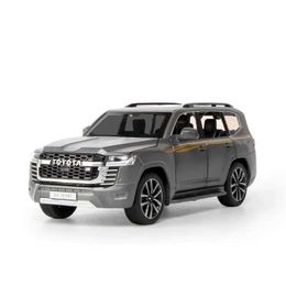 Diecast Model Cars 1 32 Land Cruiser LC300 High Simulation Die Casting Metal Alloy Model Car Sound and Light Pull Back Series Childrens Toy Gifts A651 T240524