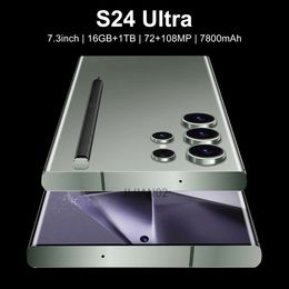 S24 Ultra Advanced Android Phone 7.3 Inch Display 16GB 1TB Storage 7800mAh Battery 72MP 108MP Cameras Dual SIM 4G 5G Connectivity Multi Language Support 399