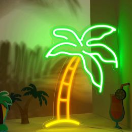 Tropical LED Neno znak Neno USB zasilane światła znak ścienny dla dzieci w sypialni bar urodzinowy