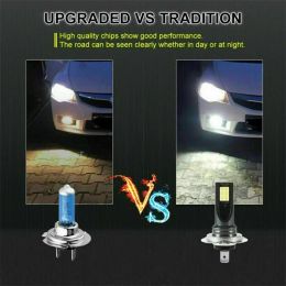 2Pcs H7 12LED Car Headlight Bulb Kit Waterproof Car Fog Light Bulbs Super-Bright 6000K White Led Lamp Automobile Accessories