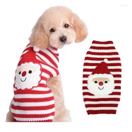 Dog Apparel Christmas Sweater For Pets Puppy Santa Pullover Warm Jumper Knitwear Small And Large Dogs Cats Winter Clothing