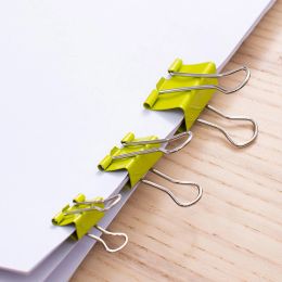 Deli Multicolor Paper Clips Document File Binder Clip Ticket Holder Clamp Notes Binding Desktop Office Supplies Accessories