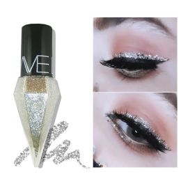 Shiny Eye Liners Set Pigment Silver Gold Color Liquid Glitter Eyeshadow Professional Eyeliner Beauty Cosmetics Makeup for Women