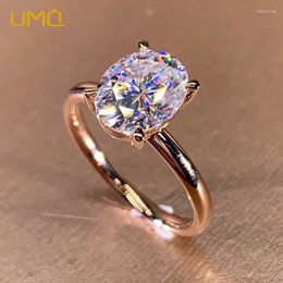 Cluster Rings UMQ Luxury Zircon For Women Rose Gold Plated Oval Cut Crystal Wedding Engagement Ring Female Bride Jewellery Gifts