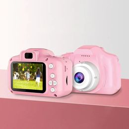 1Pc Pink Mini Children's Cartoon Camera Taking Photos Videos Music Playback Baby Camera Toys Birthday Gift