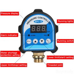 1pc 220V 380V Automatic Eletronic Digital Display Pressure Controller Switch WPC-10 Oil Water Booster Pump Air Compressor Vacuum