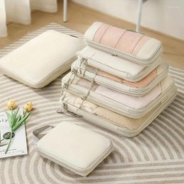 Storage Bags 5pcs Travel Organizer Clothes Luggage Blanket Shoes Bag Suitcase Pouch Packing Cubes