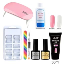 Cross Border Specialized Crystal Extension Adhesive Set, Bottom Adhesive Sealing Layer, Nail Polish Adhesive, Nail Lamp, Paperle