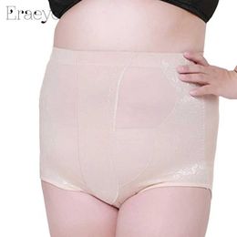 Waist Tummy Shaper ERAEYE Plus Fat High Waist Underwear Abdomen Pants Butt-lifting Control Panties Large Size Slimming Body Shapers For Big Women Q240525