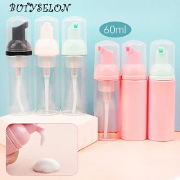 60ml Eyelash Clean Bottle Foaming Soap Mousse Facial Cleanser Empty Plastic Bottle Refillable Lash Shampoo Dispenser Makeup Tool