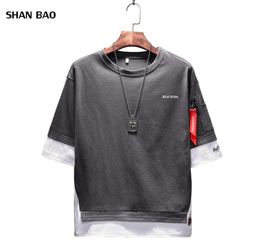 Men039s T Shirt 2018 Summer New Fashion Patchwork Short Sleeve T Shirt Men Brand Clothing Casual O Neck Mens Top Tees 1243973