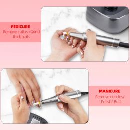 40000 RPM Professional Rechargeable Portable Nail Drill Electric Polisher Manicure Machine For Acrylic Gel Nails