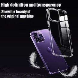 Luxury Clear Phone Case For iPhone 11 12 13 14 15 Pro Max Silicone Soft For iPhone X XS Max XR 8Plus Back Cover Transparent Case
