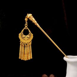 Geometric New Chinese Hollow Tassel China Chic National Feng Shui Dripping Leaves Round Han Suit Accessories Hairpin Girl