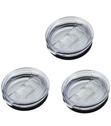 20oz 30oz Tumbler Cups Lid Cover Packs of SplashProof Transparent Plastic Drinkware Sliding Switch6351545