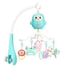 Mobiles# New Baby Toys 0-12 Months Rattles Hanging Baby Crib Mobile Bed Bell Musical Kids Toy Holder 360 Degree Rotate Arm Bracket Bebes Q240525