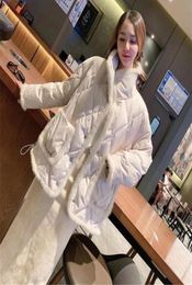 OFTBUY 2021 Winter Jacket Women 90White Duck Down Coat Real Natural Mink Fur Stitching Placket Loose Warm Outerwear Streetwear6391621