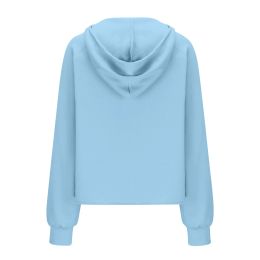 Quarter Zip Up Women Sweatshirts Half Zipper Solid Pullover Fleece Lapel Hoodies Fall Outfits Oversized Loose Casual Winter Coat