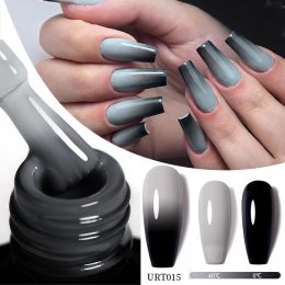 UR SUGAR 7.5ml Thermal Gel Nail Polish Winter Grey 3 Layers Temperature Colour Changing Semi Permanent Soak Off UV LED Nail Gel