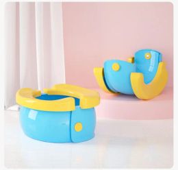 Portable Toilet Travel Baby Potty Foldable Children's Potty Urinal Stool Easy to Clean,Gift Garbage Bags and Storage Bag