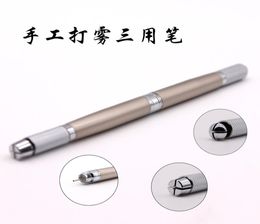 Tattoo Embroidery three Use pen machine Microblading Pen Tattoo Machine for Permanent Makeup Eyebrow Tattoo Manual Pen Needle Blad8801845