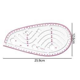 4PCS Tailor Measuring Ruler Kit DIY Tailor Patterns Sewing Drawing Quilting Tools Clothing Patchwork Cutting Curve Craft