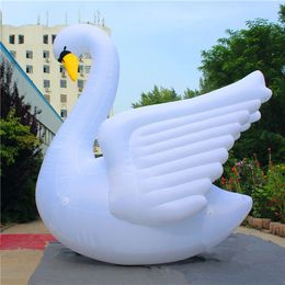 6mH (20ft) with blower Free Shipping Customised Giant Inflatable Balloon Swan Mascot For City Event Decoration or Advertising Inflatables